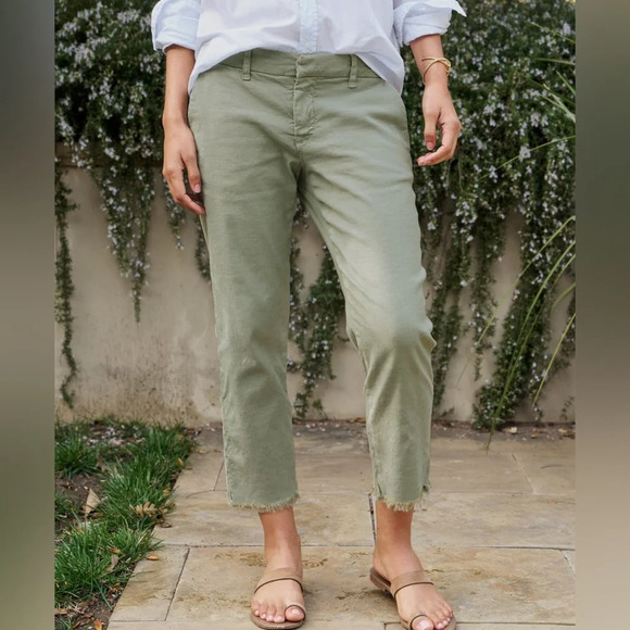 Frank & Eileen Italian Performance linen Wicklow pants size 00 in Rosema… - Picture 2 of 9